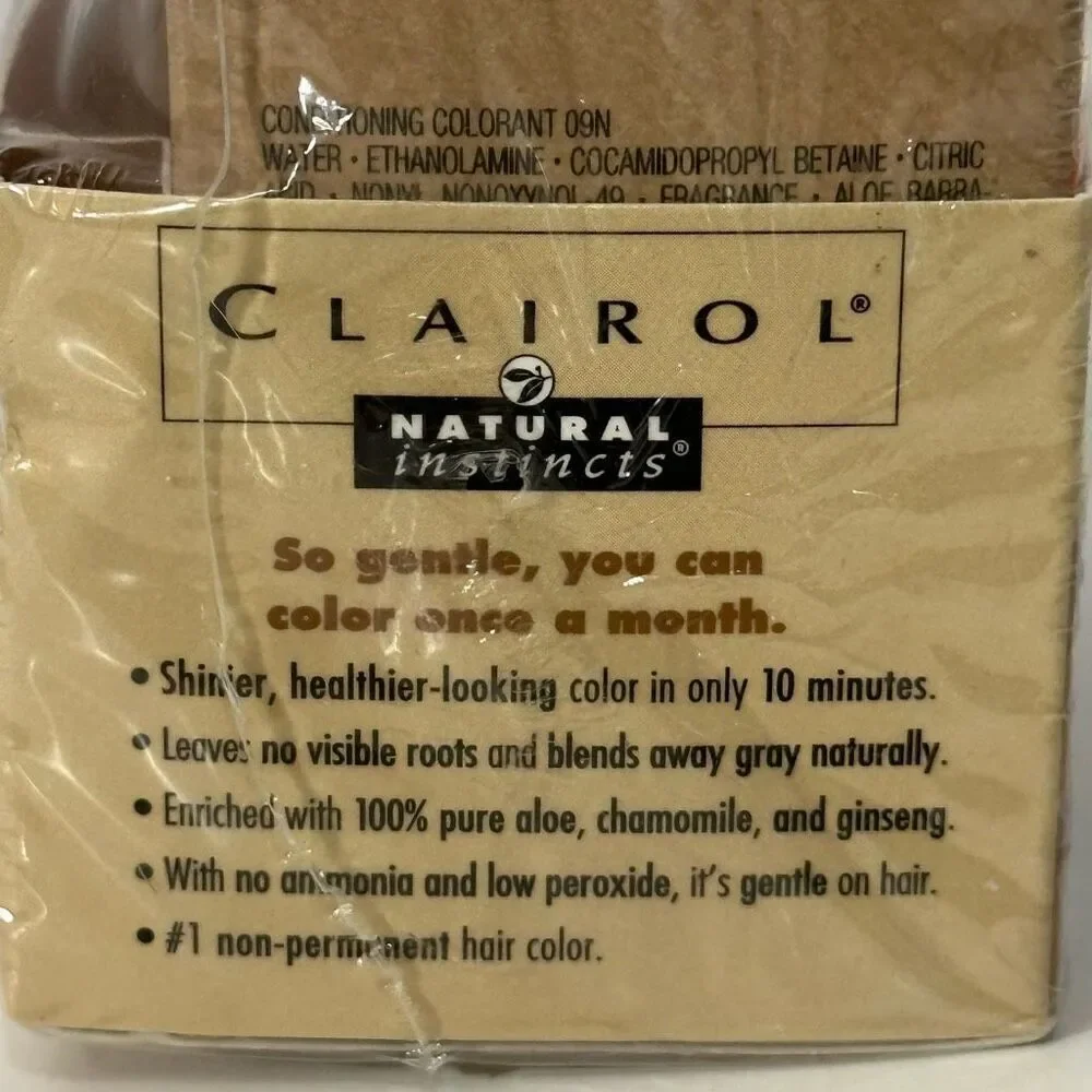 Clairol Natural Instincts 09N Coastal Dune-Dark Neutral Blonde Level 2